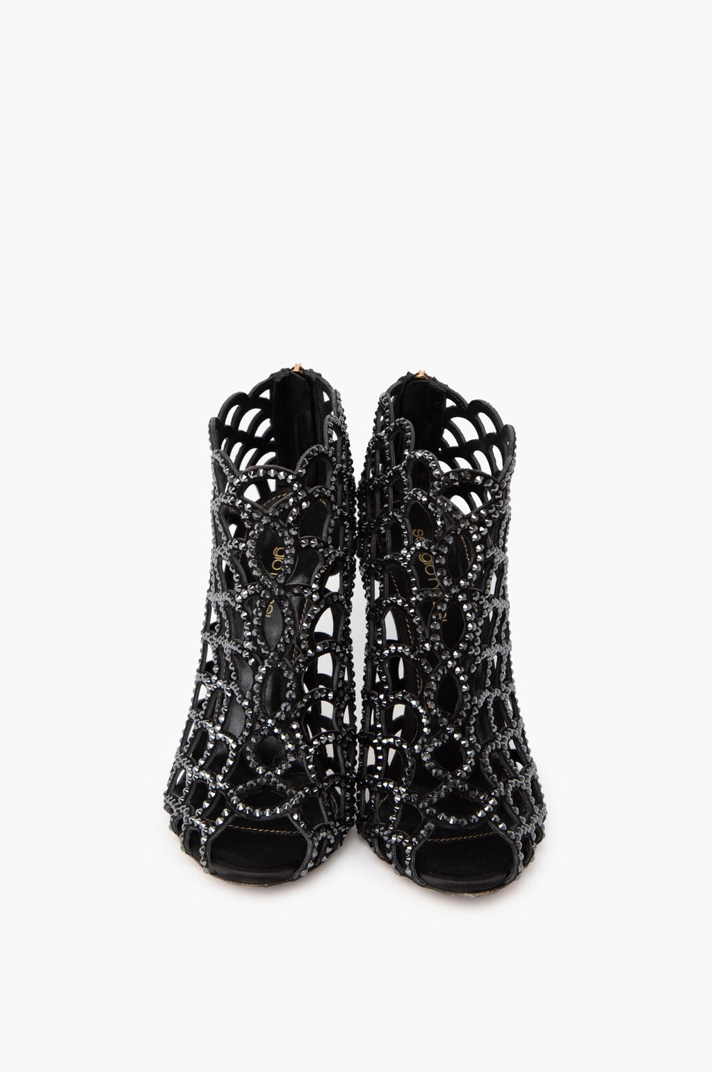 Sergio Rossi Swarovski Crystal Mermaid Shoes Size 37