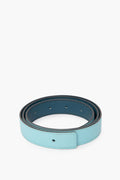 Hermes Reversible Belt Strap 24mm Dark Blue/Light Blue Size 80