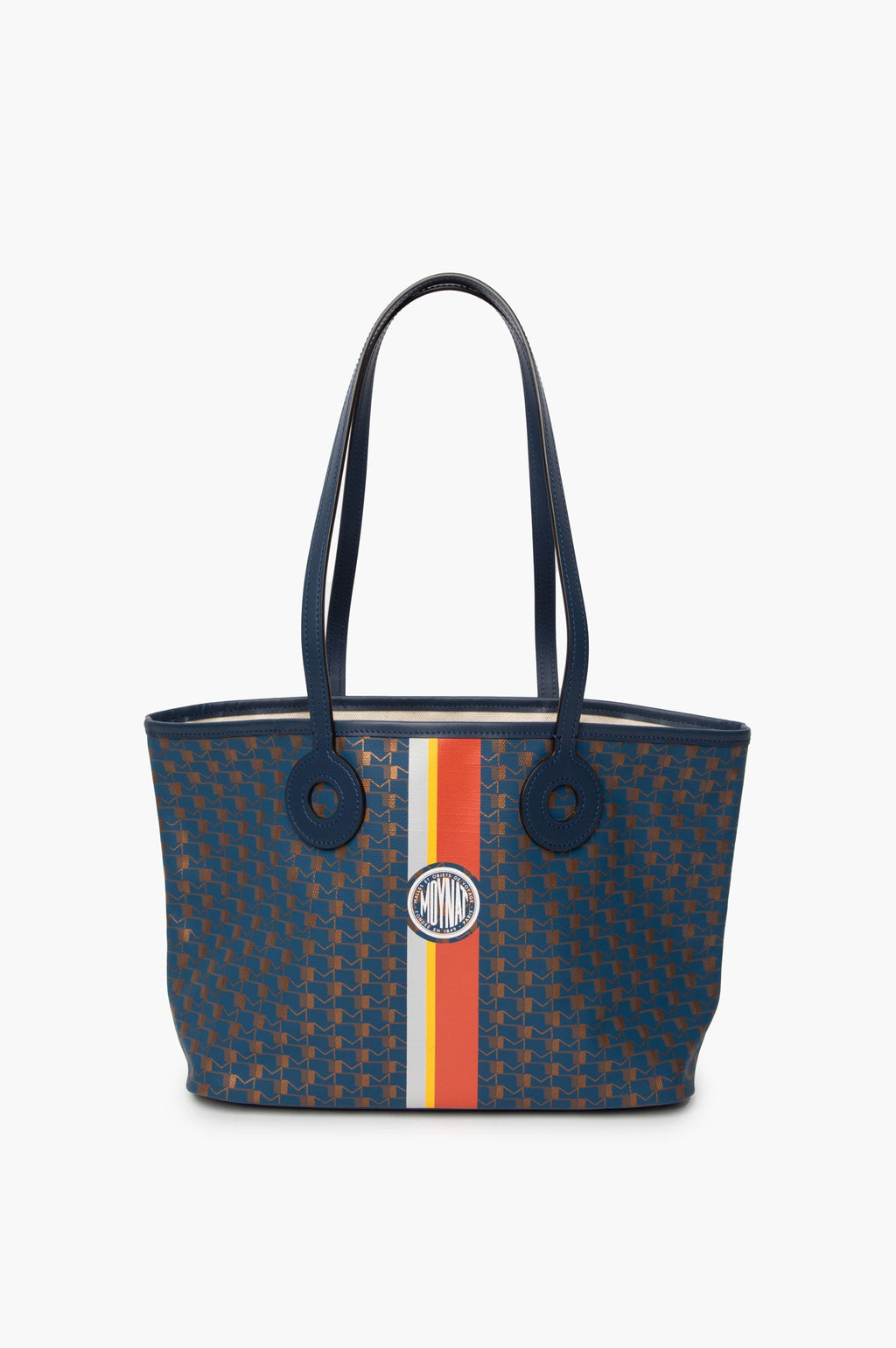 Moynat Blue Canvas Oh Tote Bag