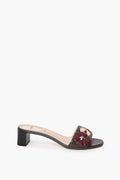 Fendi Leather Studded Accents Slides Size 39
