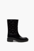 Louis Vuitton Drops Monogram Flat Half Rubber Boots size 38
