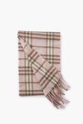 Burberry Pink Check Cashmere Scarf