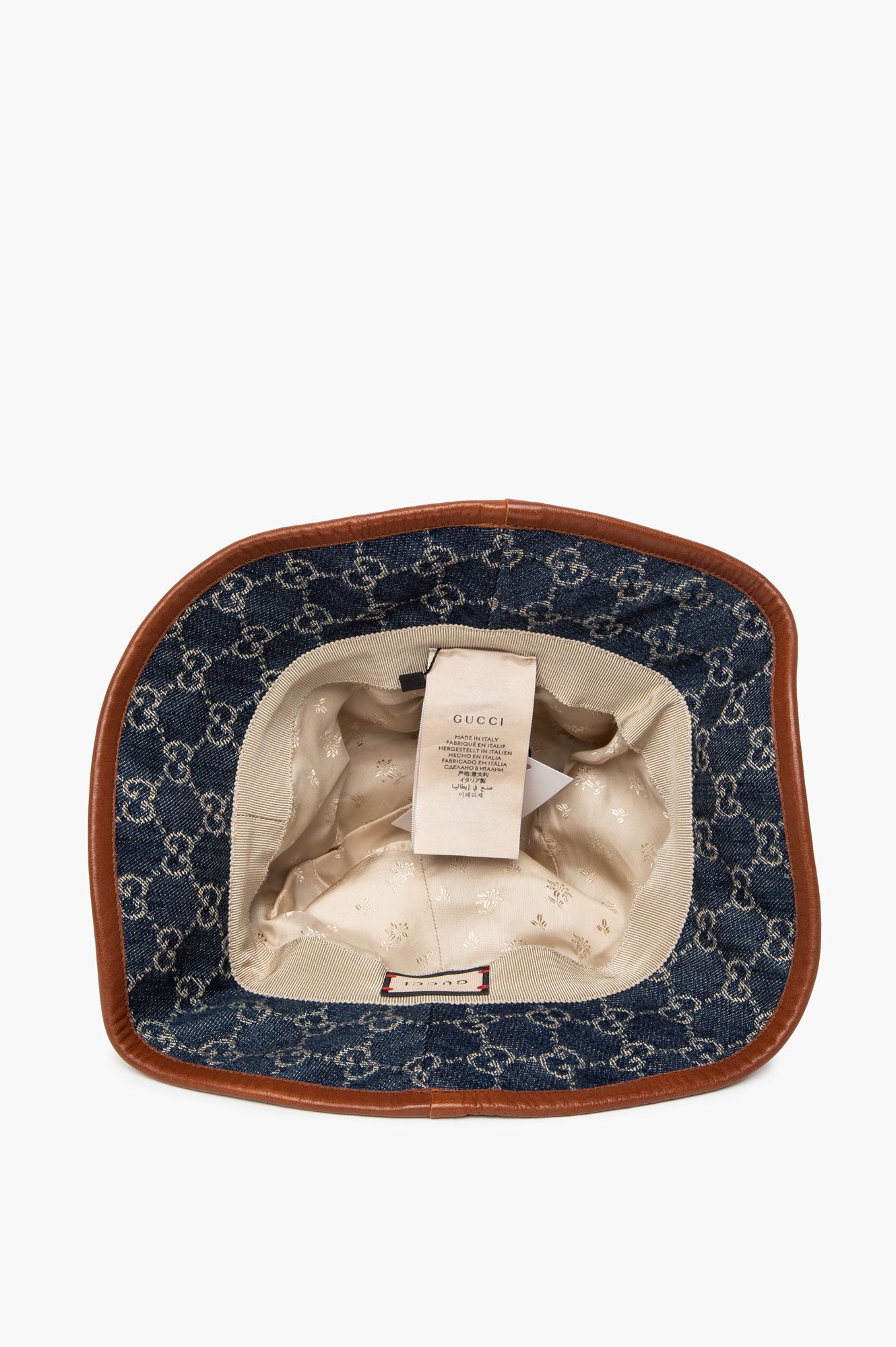 Gucci Denim GG Monogram Bucket Hat