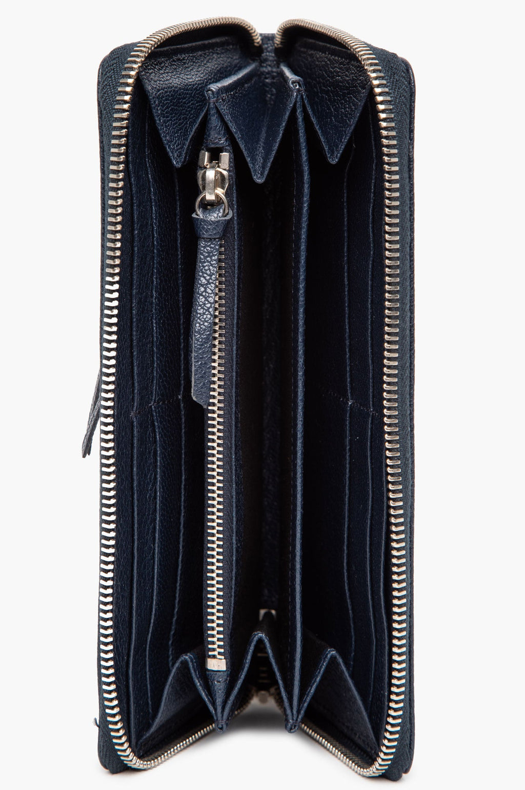 Balenciaga Blue City Leather Continental Wallet