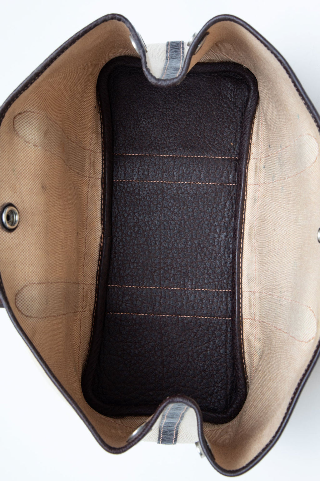 Hermès Beige/Brown Canvas Garden Party 30 Tote With Strap