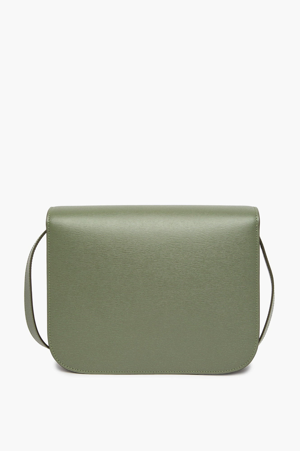 Celine Army Green Leige Calfskin Medium Classic Box Bag