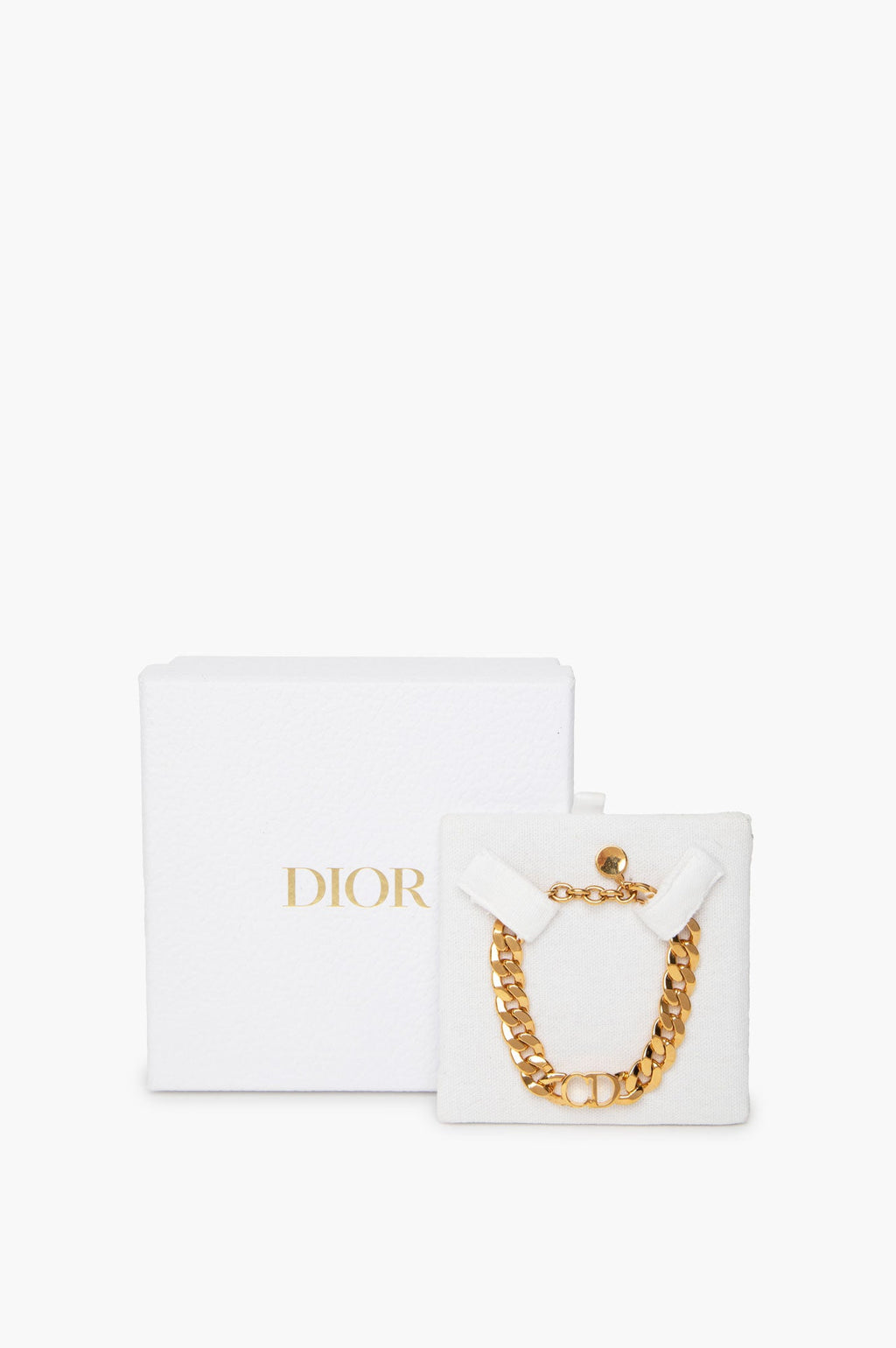 Christian Dior Montaigne Gold Tone Bracelet