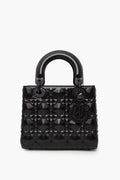 Christian Dior My ABCDior Black Cannage Calfskin With Diamond Motif Size Small