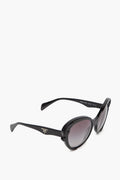 Prada SPR28N Black Baroque Cateye Sunglasses