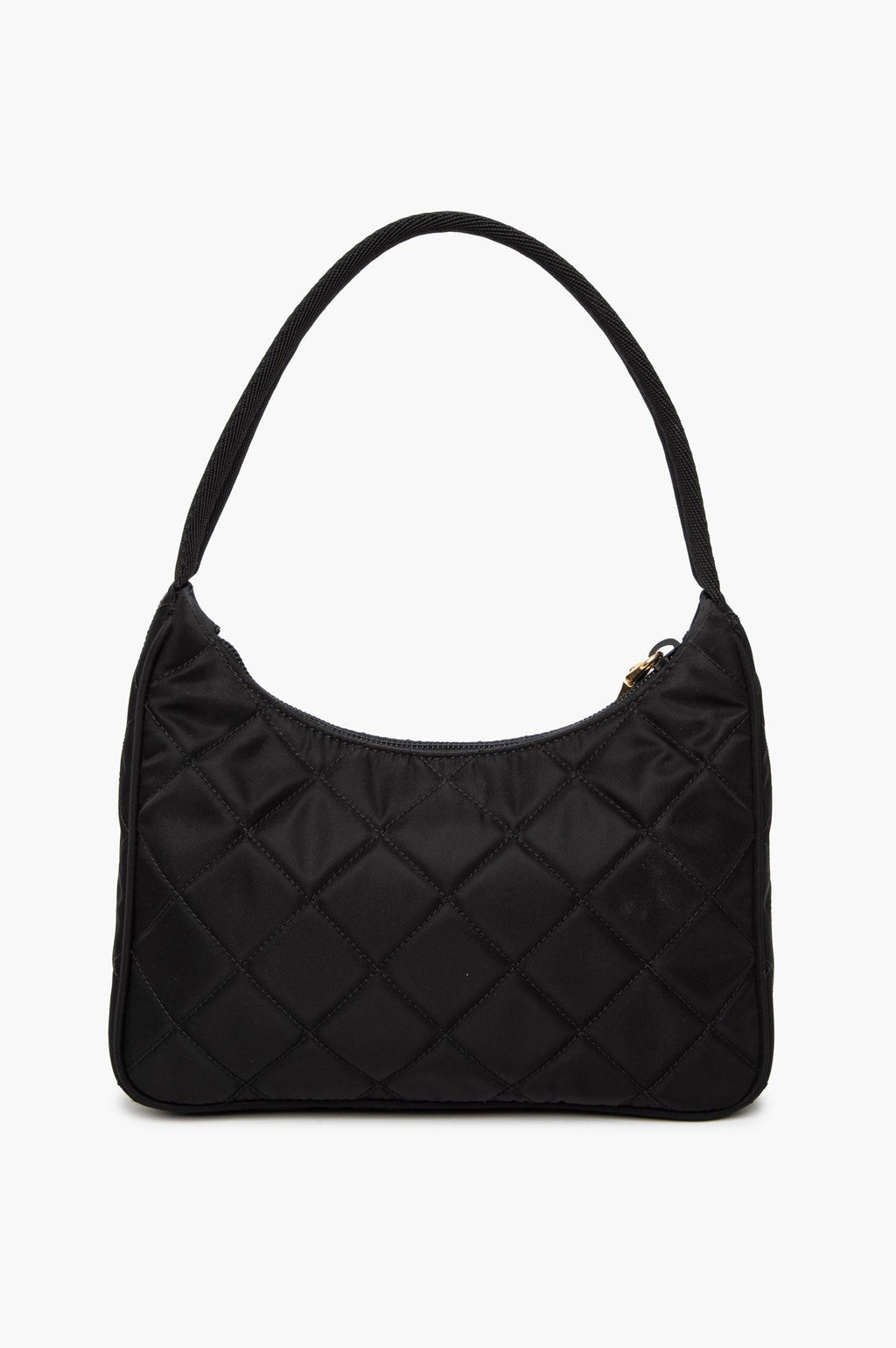 Prada Quilted Black Tetusso Nylon Shoulder Bag