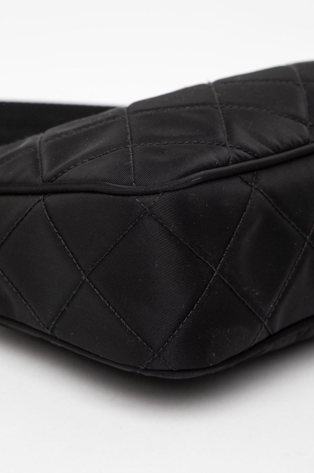 Prada Quilted Black Tetusso Nylon Shoulder Bag