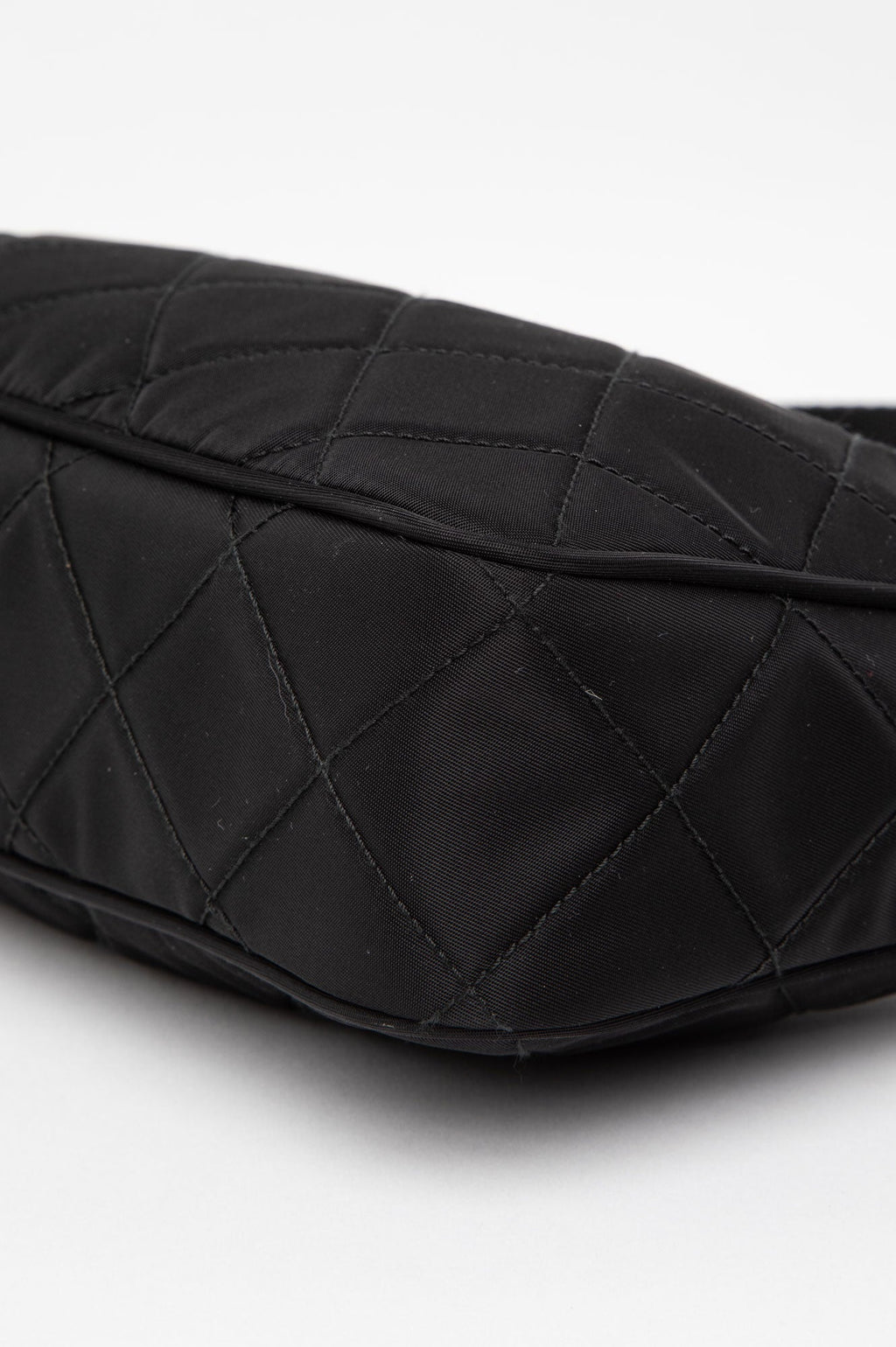 Prada Quilted Black Tetusso Nylon Shoulder Bag