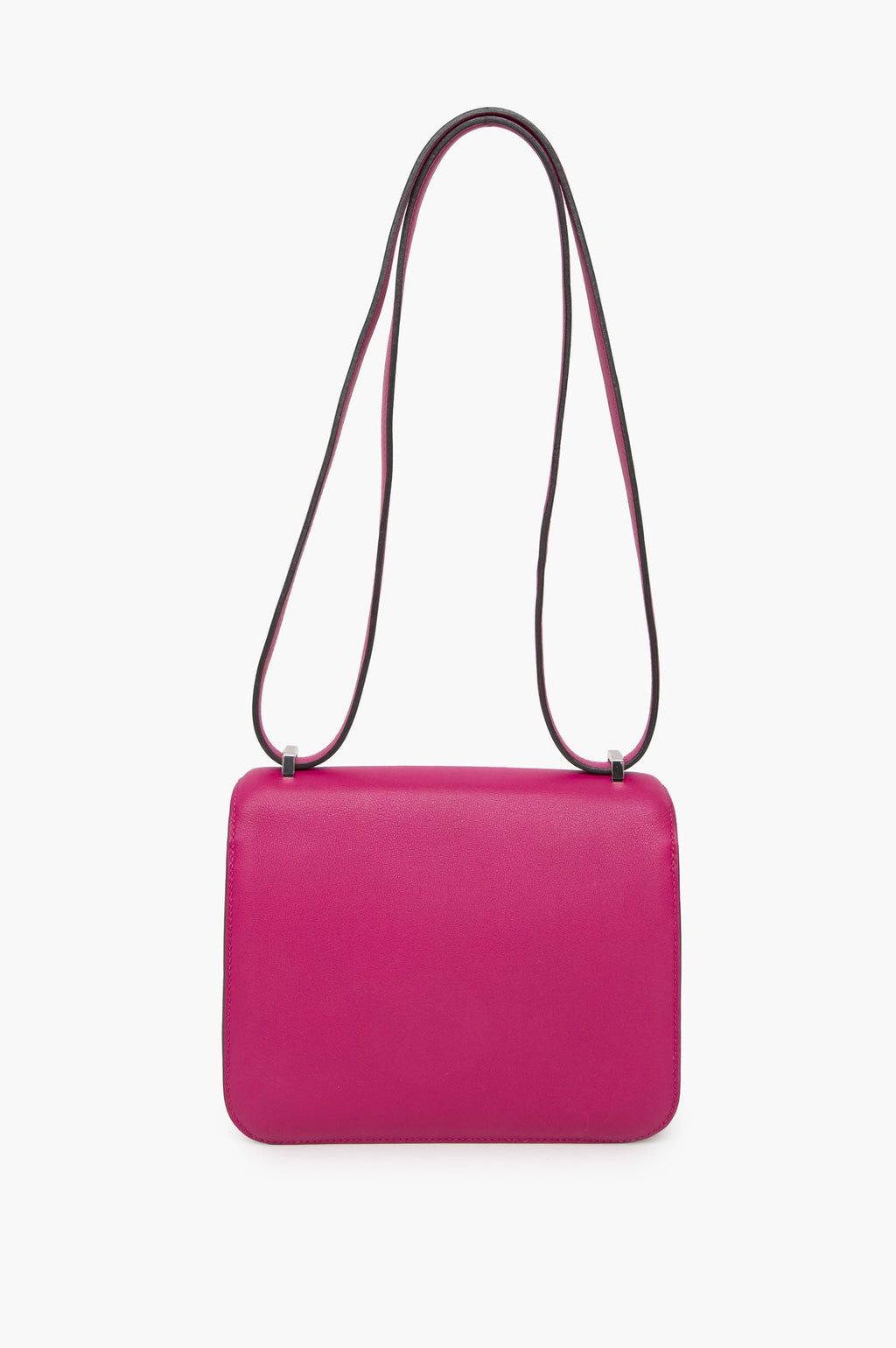 Hermes Mini Constance 18 Rose Pourpre Evercolor Palladium Hardware