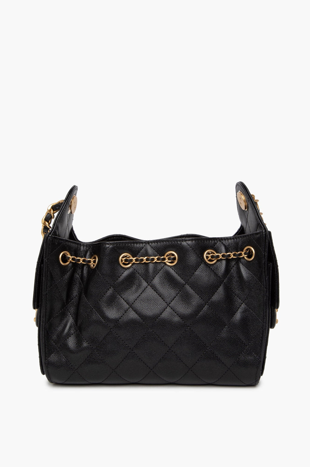 Chanel Black Quilted Caviar Mini 25 Bag