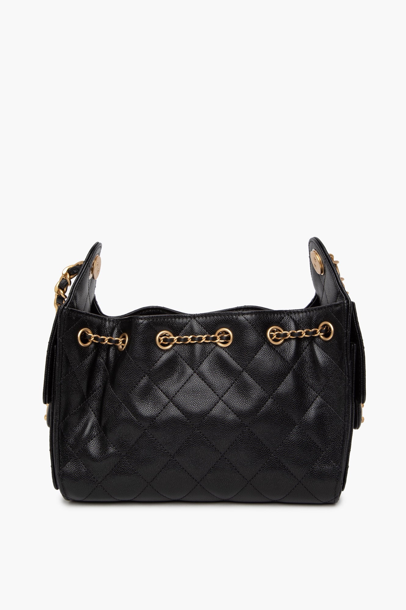Chanel Black Quilted Caviar Mini 25 Bag