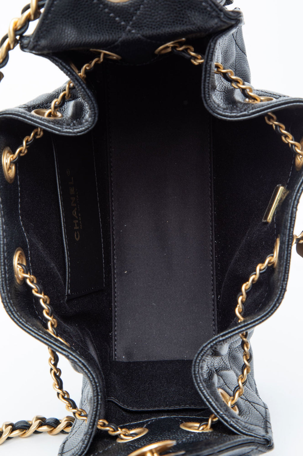 Chanel Black Quilted Caviar Mini 25 Bag