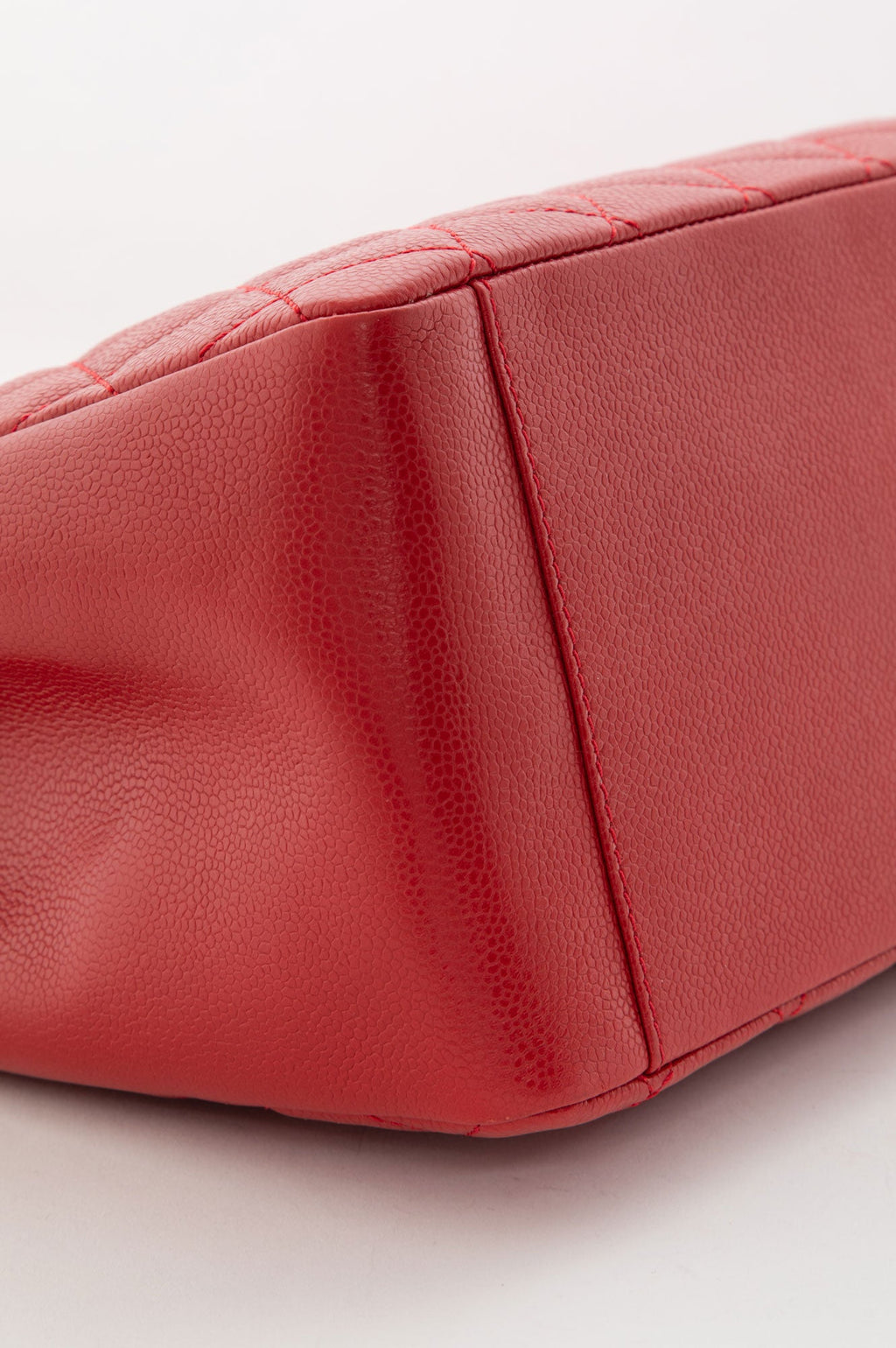Chanel Red Caviar Grand Shopping Tote