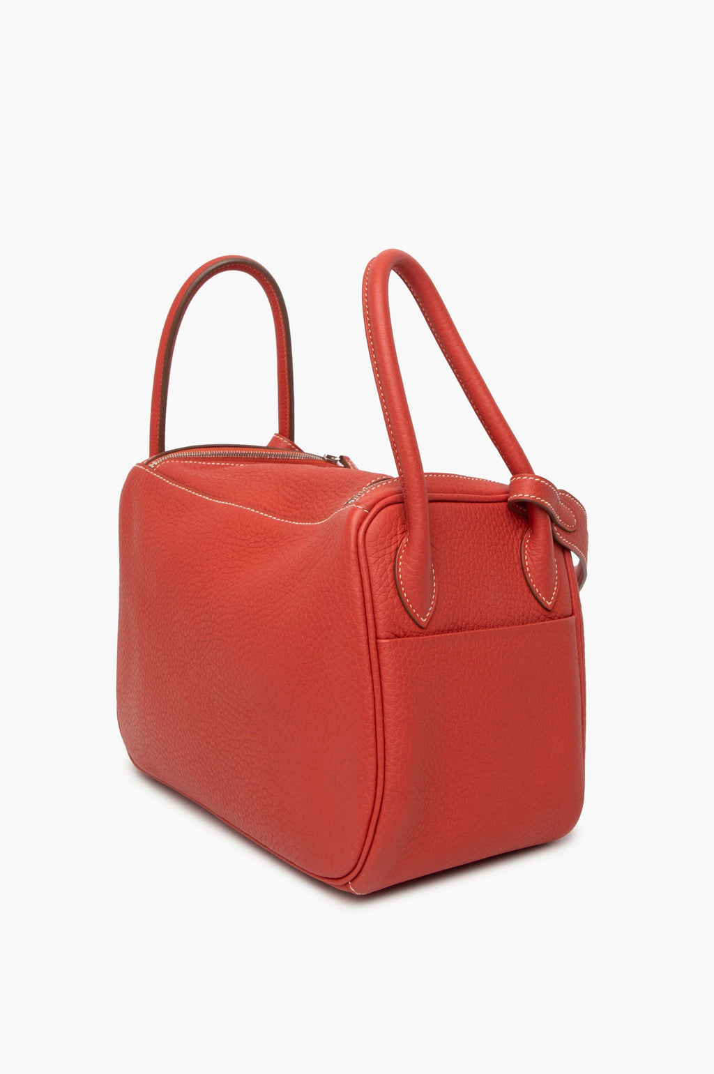 Hermès Sanguine Clemence Leather Lindy 26