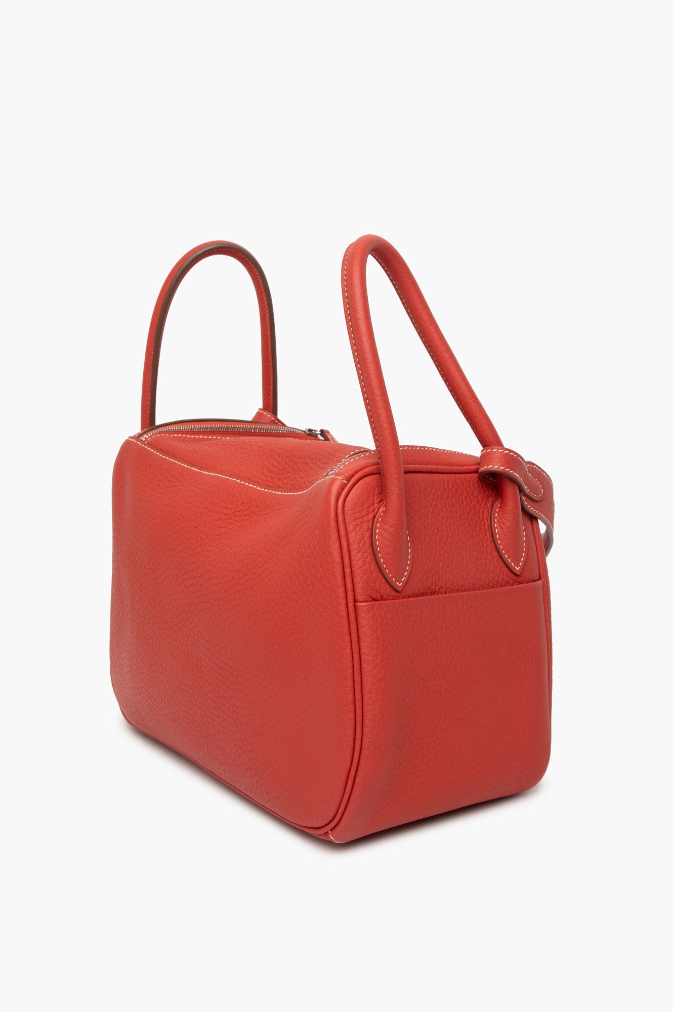 Hermès Sanguine Clemence Leather Lindy 26