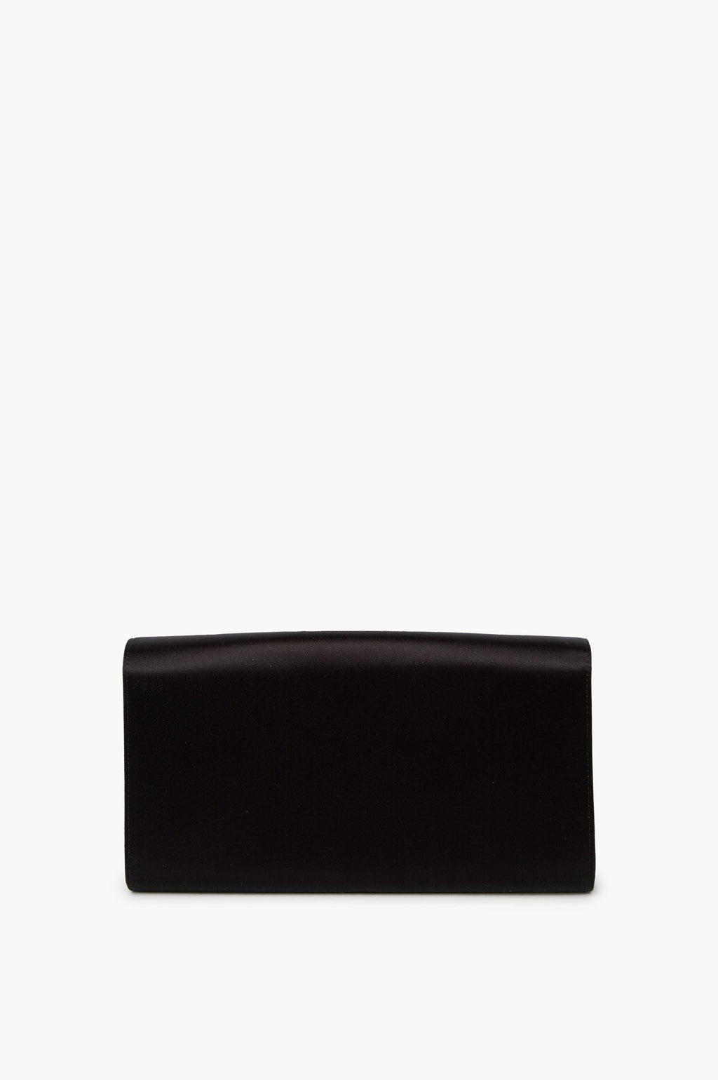 Roger Vivier Black Sexy Choc Clutch In Satin