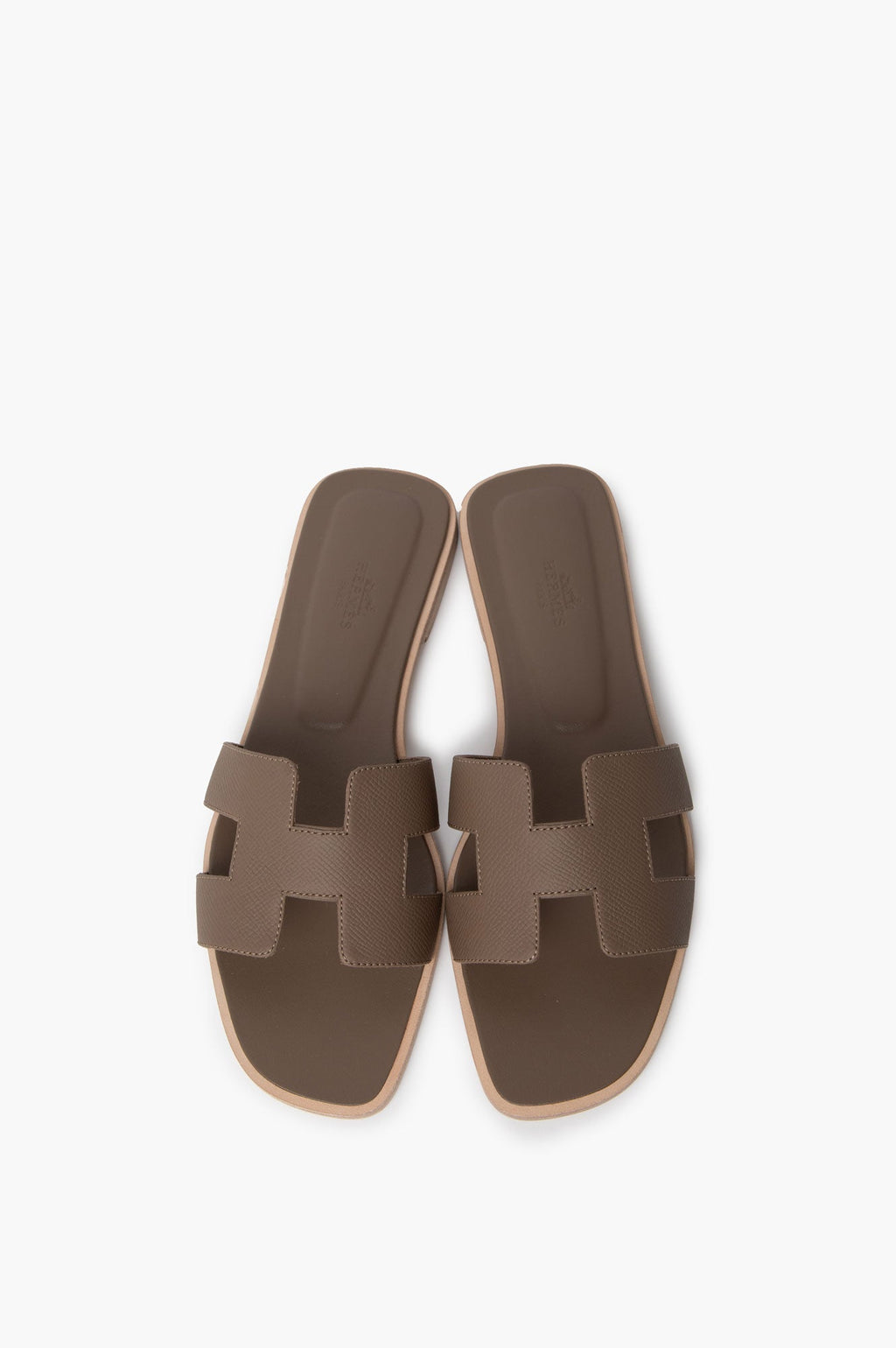 Hermes Brown Oran Sandals Size 40