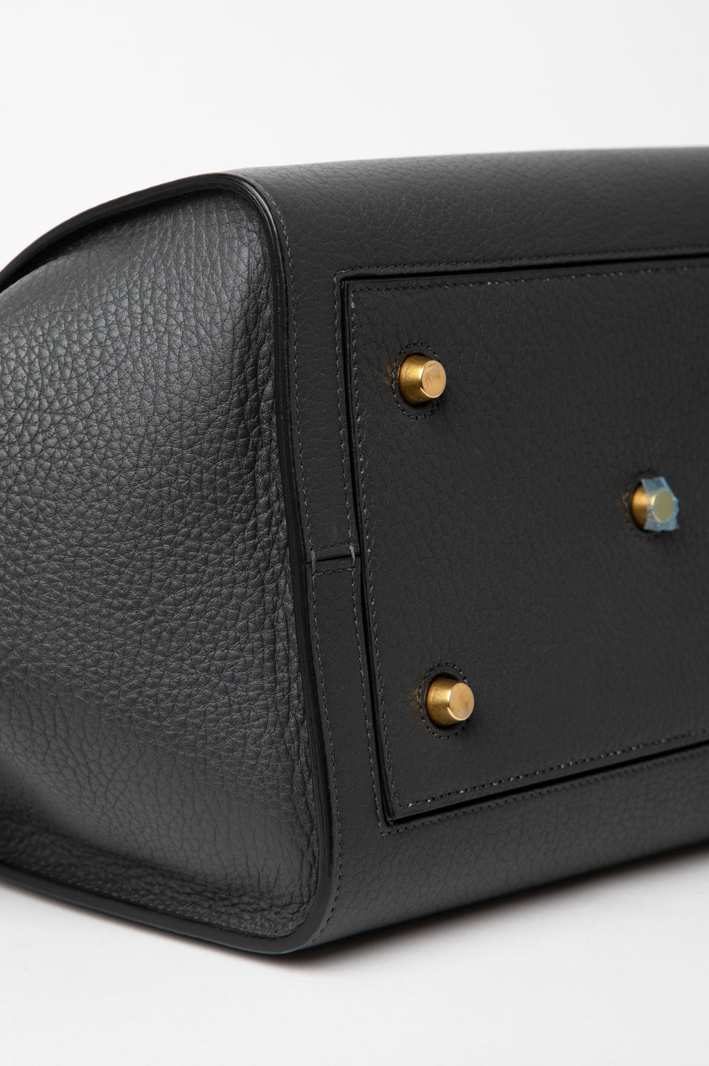 Celine Black Leather Tie Knot Tote