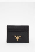 Prada Saffiano Black Card Holder