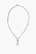 Chanel CC Logo Rhinestone Pearl Star Flower Necklace