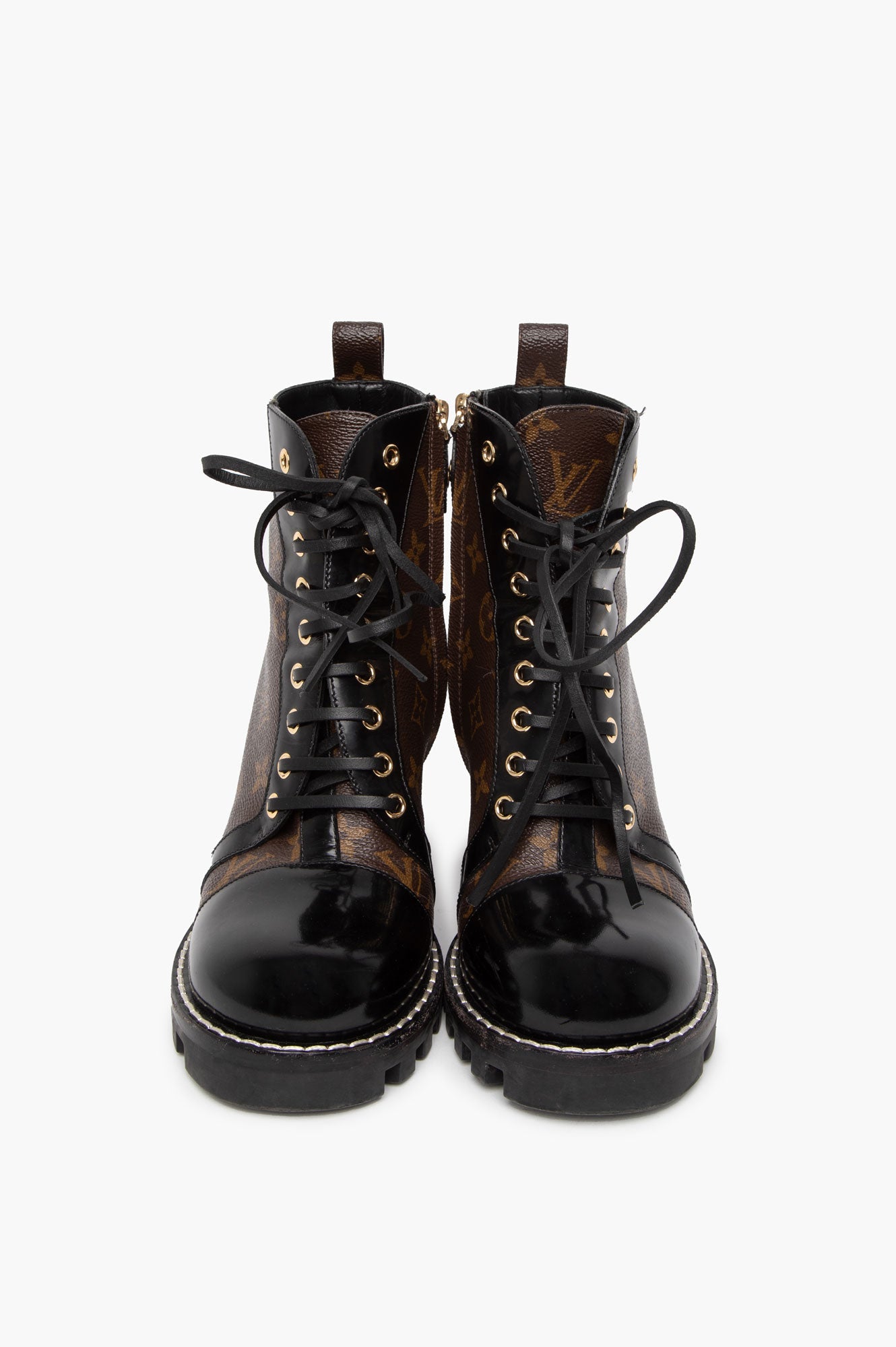 Louis Vuitton Star Trail Heeled Combat Boots Size 40