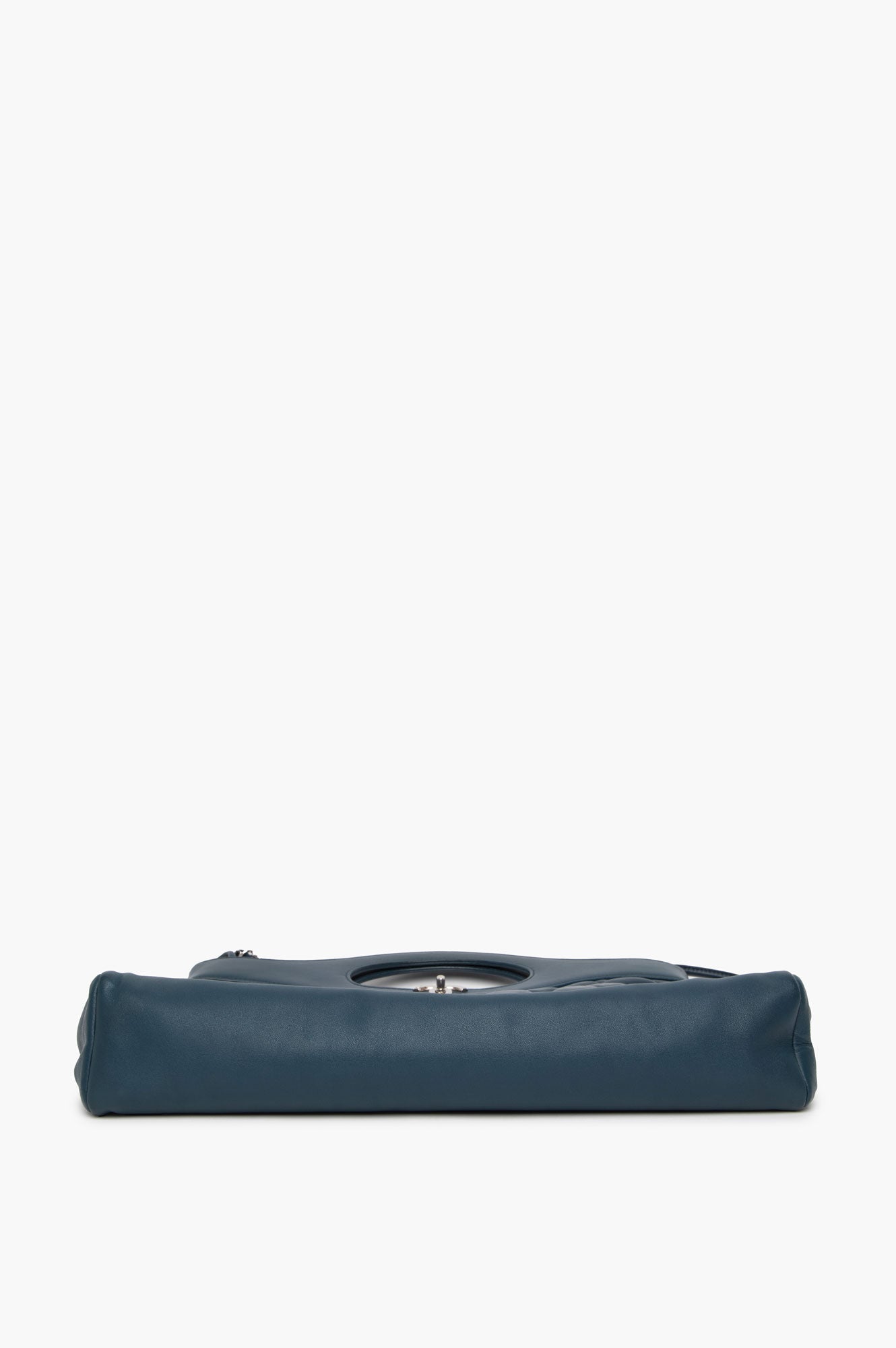 Chanel Navy Quilted Aged Calfskin Large 31 Shopping Tote Bag