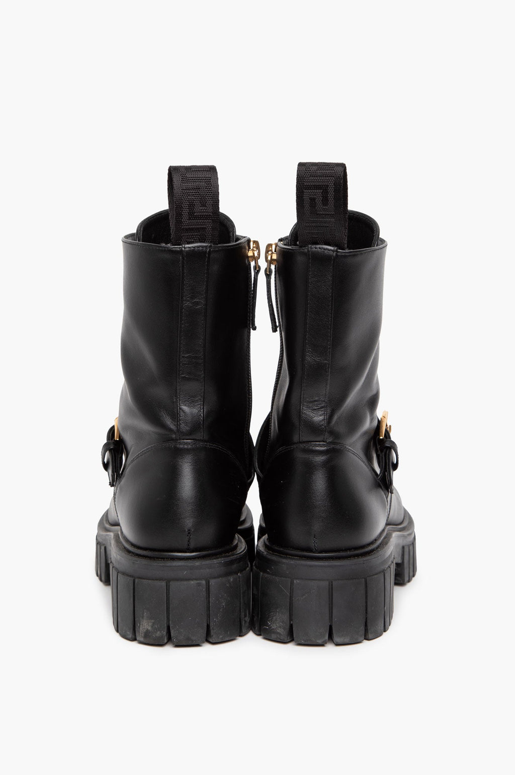 Versace Black Compact Boots Size 37