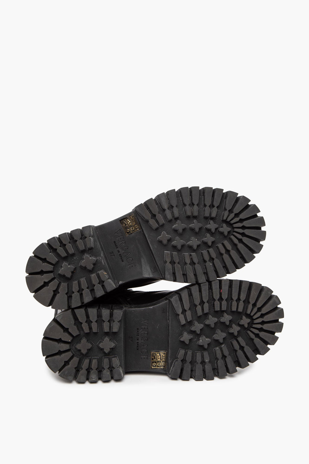 Versace Black Compact Boots Size 37