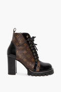 Louis Vuitton Star Trail Heeled Combat Boots Size 40