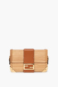 Fendi Wood Mini Baguette Trunk Bag