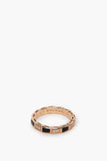 Bvlgari Rose Gold Serpenti Viper Ring Size EU 57