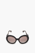 Prada Brown Tortoise Frame Baroque Round Sunglasses Prada