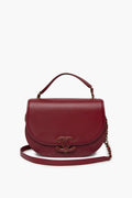 Chanel Burgundy Small Coco Curve Messenger Bag