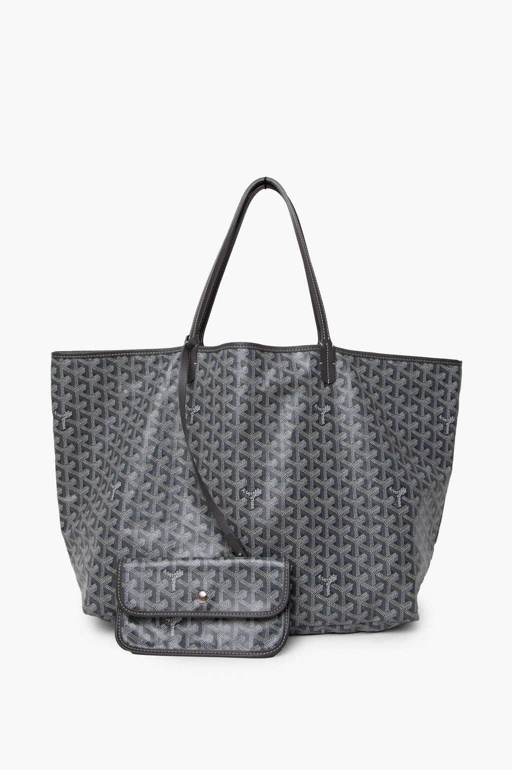 Goyard St Louis Bag GM Grey with Pouch