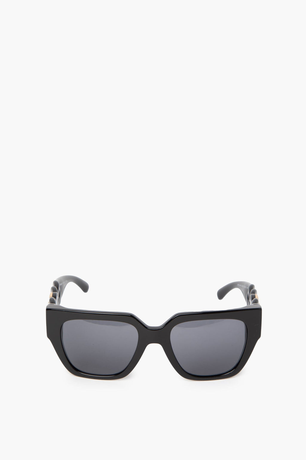 Versace Black Square Logo Sunglasses