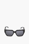 Versace Black Square Logo Sunglasses