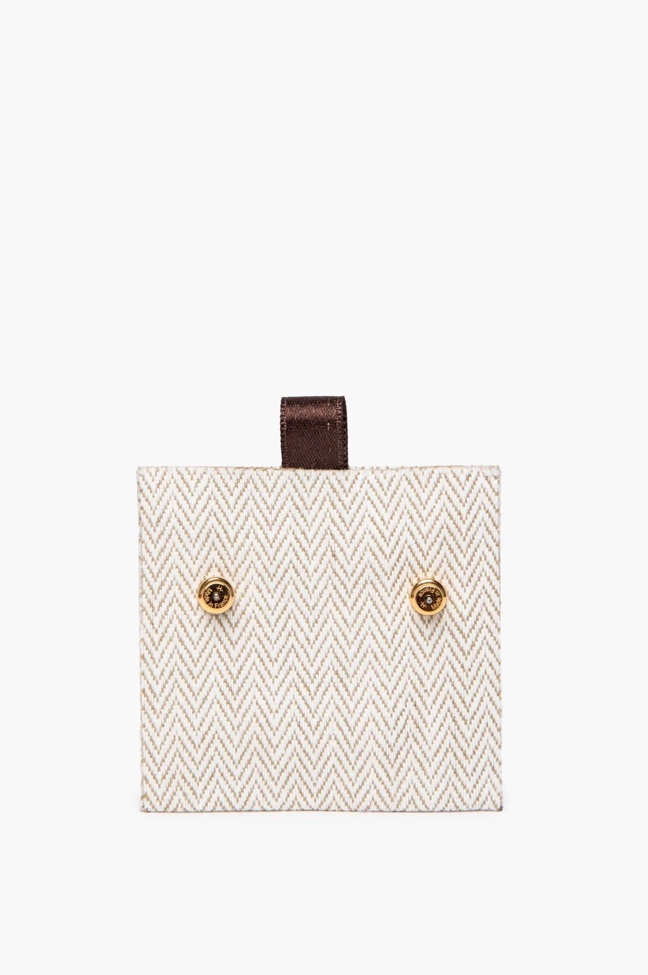 Hermes Black Gold Mini Pop H Earrings