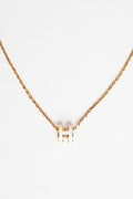 Hermes White Mini Pop H Necklace