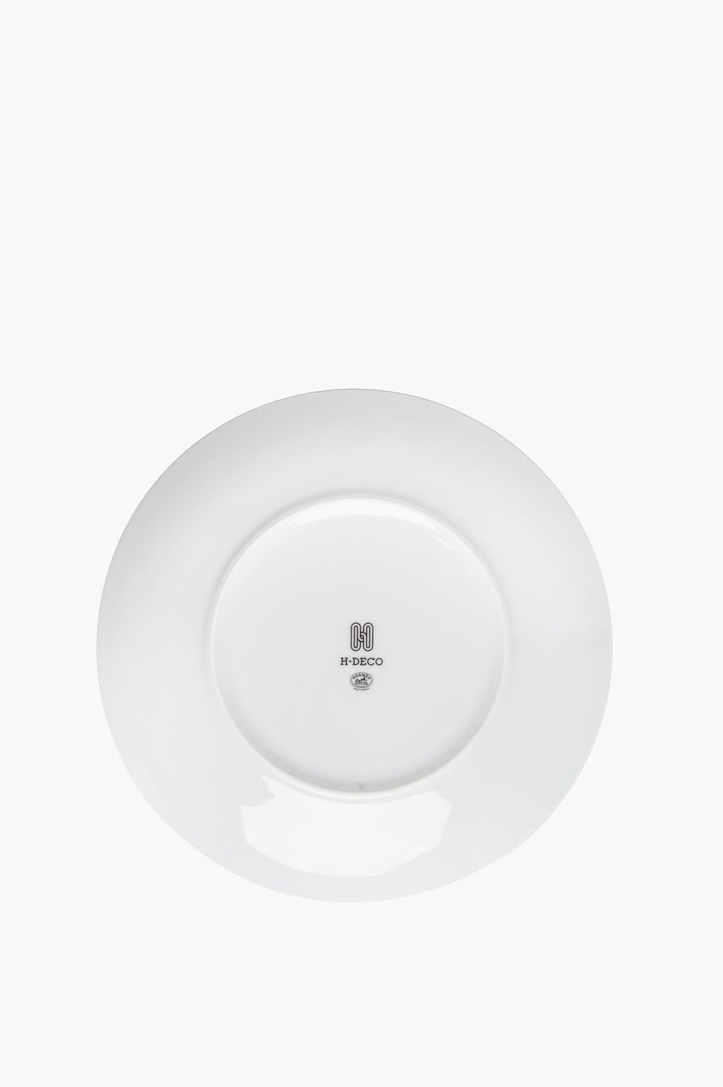 Hermes Black H Deco Dessert Plate Set of 2