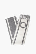 Hermes Grey Casaque Bande De Repos Scarf