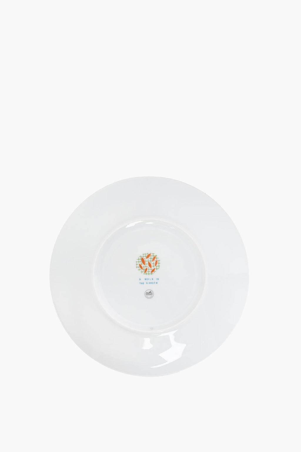 Hermes Green & Blue A Walk in the Garden Dessert Plate Set of 2