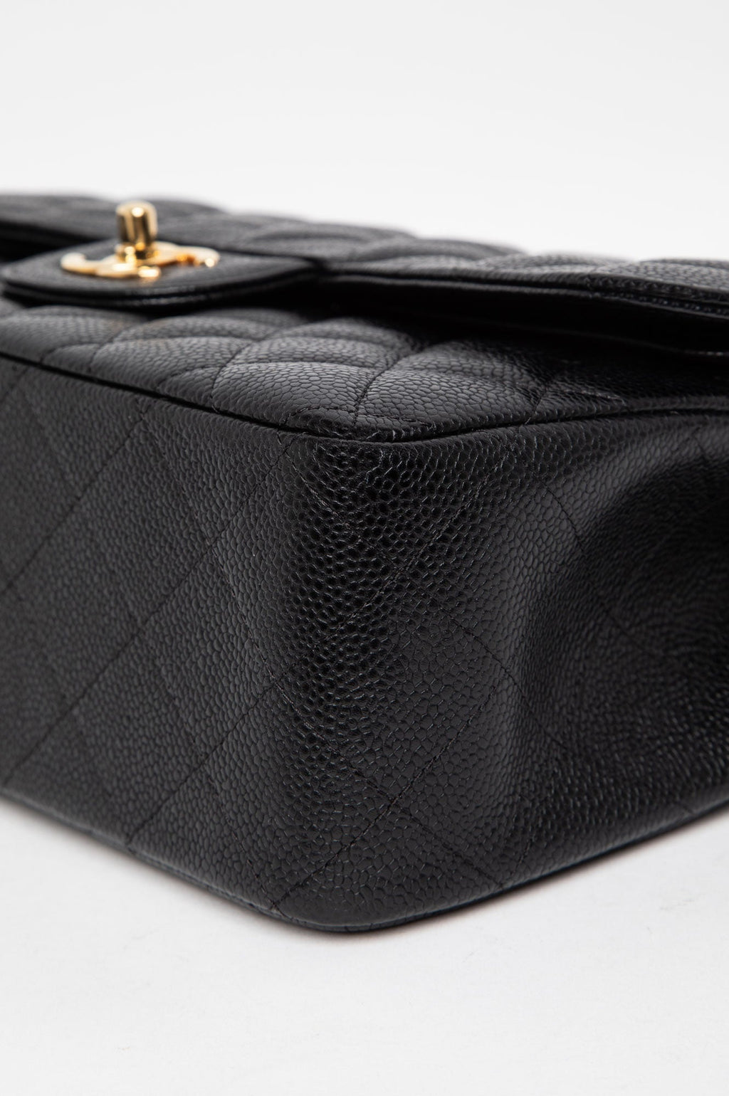 Chanel Black Caviar Jumbo Classic Flap Bag