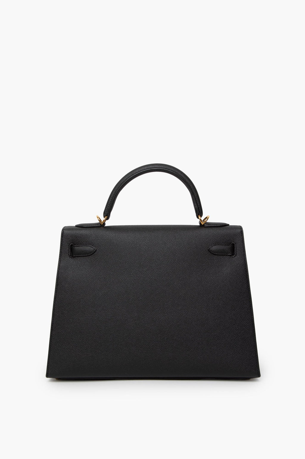 Hermes Kelly 32 Handbag Noir Ardennes with Gold Hardware