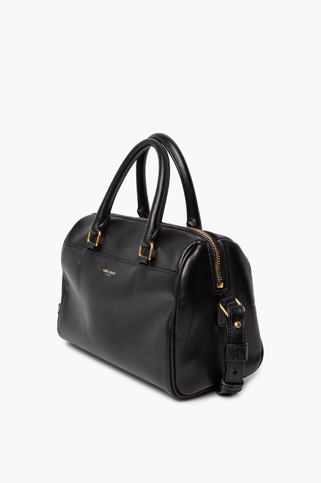 Saint Laurent Black Leather  Two Way Bag