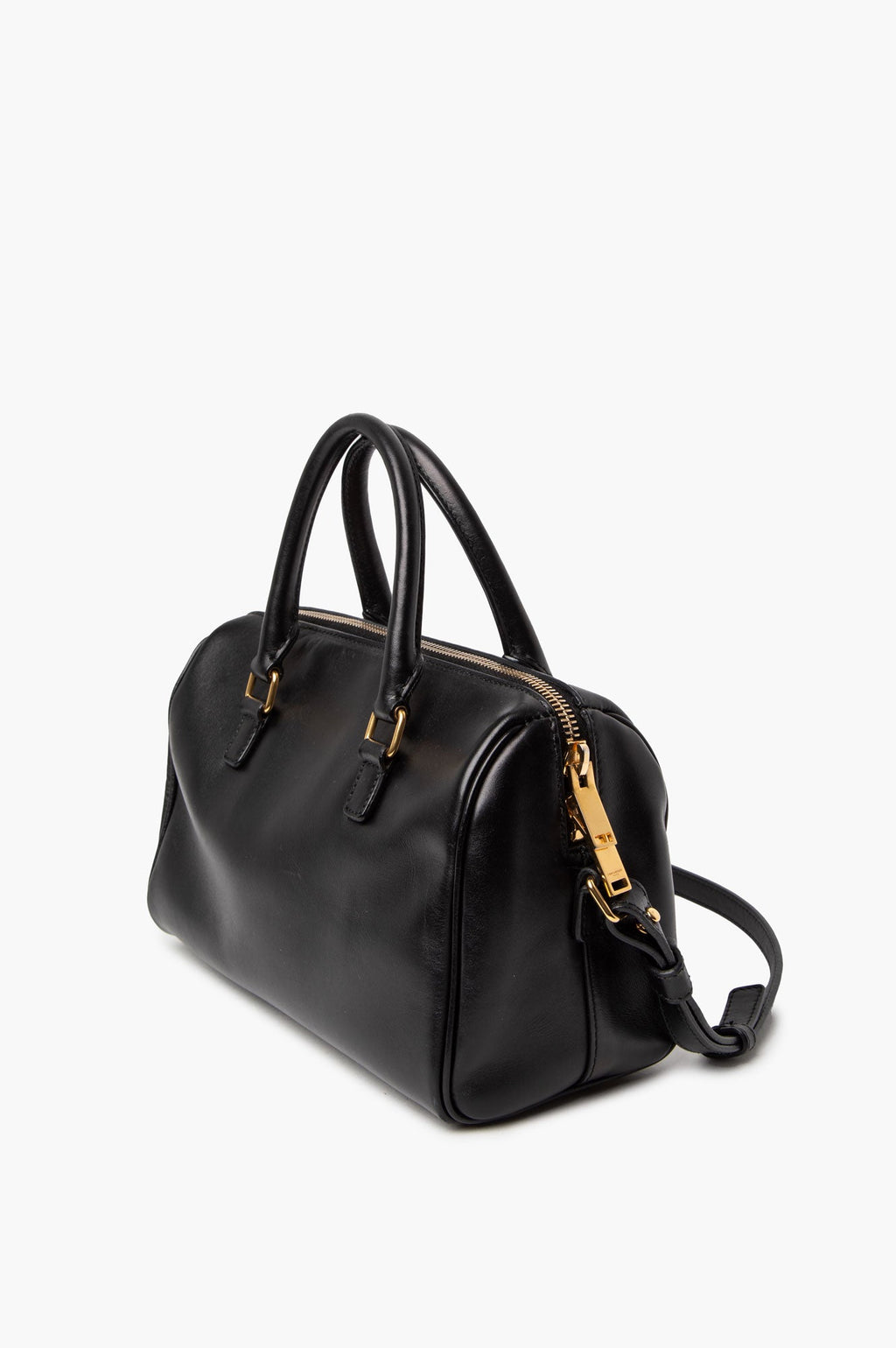 Saint Laurent Black Leather  Two Way Bag