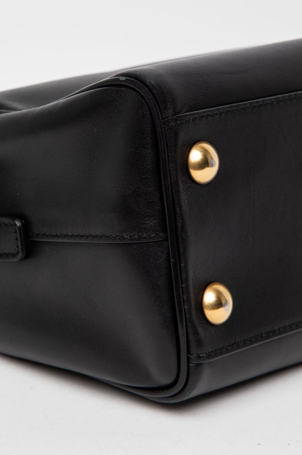 Saint Laurent Black Leather  Two Way Bag